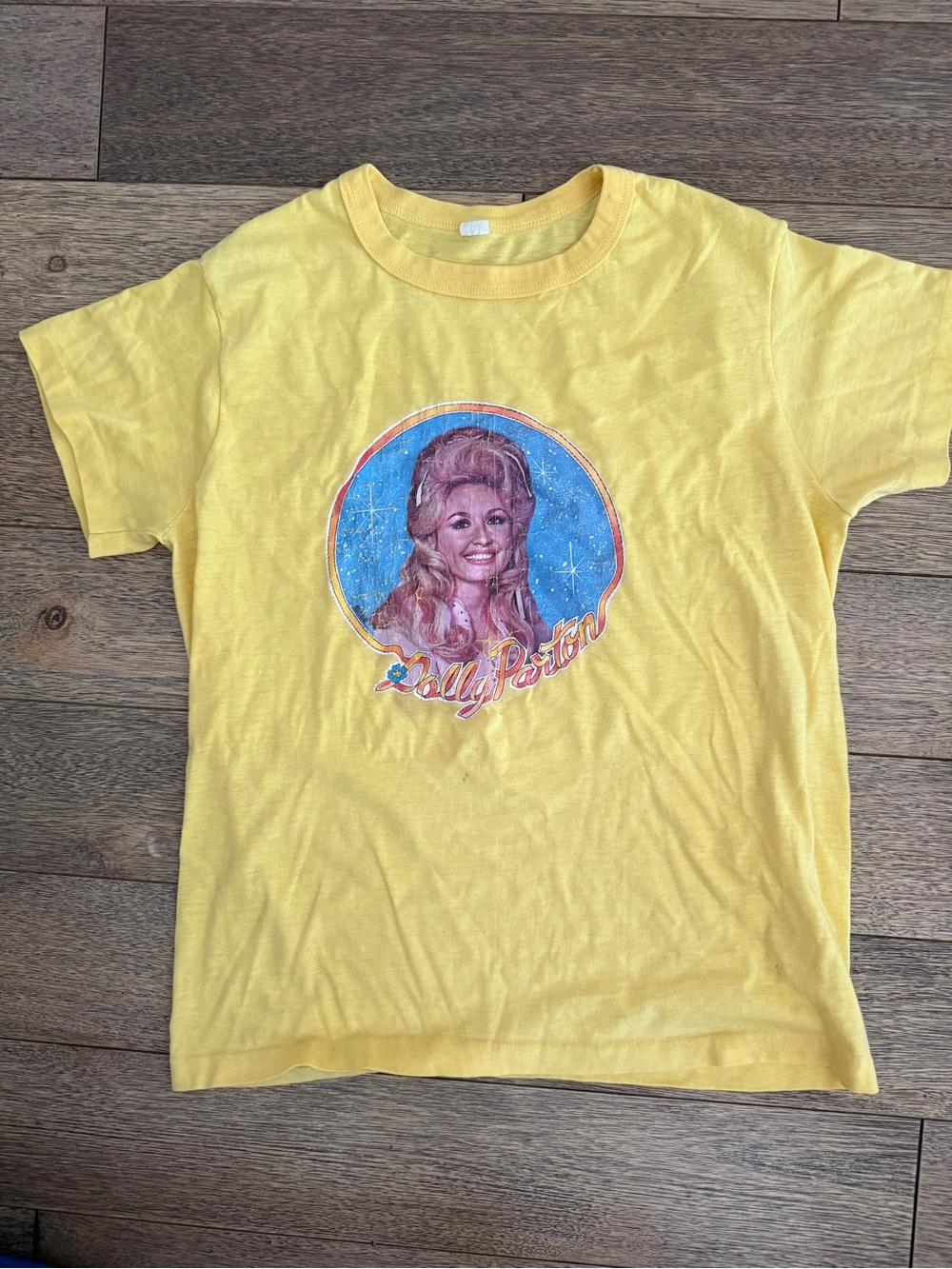 Dolly Parton Vintage Reworked Graphic Tee Yellow